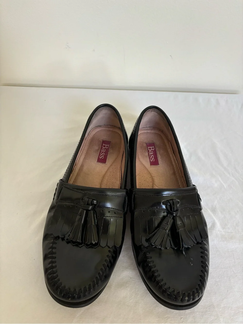 GH Bass Grammar Loafers Tassel Size 9 Mens Wide black